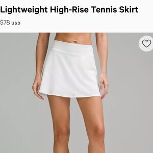 Lululemon Lightweight High-Rise Tennis Skirt